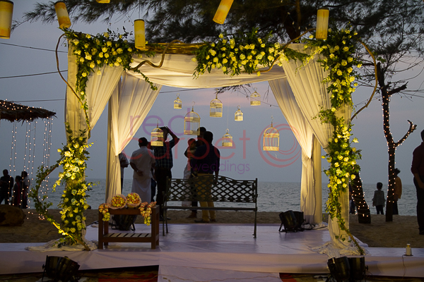 Indriya Sands Resort facilities: Beach wedding stage